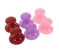 Anneome 6 Piezas Tabla Gua Sha Facial Forma de Hongo de Resina, Herramienta de Masaje para Rostro y Cuello, Compacta y Portátil para Cuidado Piel y Masaje Relajante