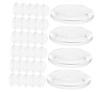 Anneome 60 piezas Kit de Lentes Convexas Transparentes para Laboratorio Óptico Lentes Biconvexas Didácticas para Experimentos de Física y Proyectos DIY