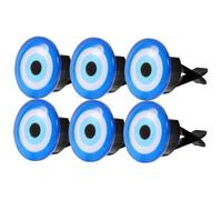 Anneome 6piezas Clips Aromáticos Para Ventilación De Auto Decoraciones De Ojo Maligno Clips Creativos Para Aire Acondicionado Accesorios De Automóvil