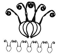Anneome 8 Piezas Diadema de Antenas de Hormiga para Halloween Accesorio de Decoración de Cabello DIY y para Fiestas Cosplay y Sesiones Fotográficas