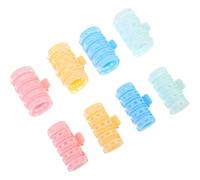 Anneome 8 Piezas Rizadores de Pelo para Flequillo Rulos de Aire de Plástico sin Calor Rulos para Cabello y Mediano para Mujeres y Niñas Peinar Rizos Fácilmente