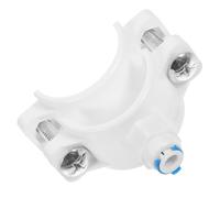 Anneome Abrazadera de drenaje de plástico blanco para purificador de agua, conexión rápida de 1/4 pulgada, sistema de agua pura, paquete de 1 Varios estilos