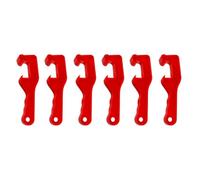 Anneome Abridor de Tapa de Cubo Plástico 6 Piezas, Llave Manual para Abrir Bidones de Pintura y Alimentos, Herramienta Resistente al Calor para Uso Industrial y Agrícola Color Aleatorio