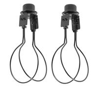 Anneome Adaptador de Pantalla de Lámpara con Clip de Resorte Hierro Forjado Negro Soporte para Bombilla Accesorio de Iluminación DIY para Lámparas de Mesa y Escritorio