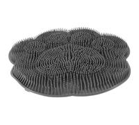 Anneome Alfombrilla de Ducha Fregador de Pies y Exfoliante de Silicona Antideslizante Ventosas, Tamaño Mediano, Color Gris, para Masaje y Limpieza de Espalda y Pies, Uso Manos Libres