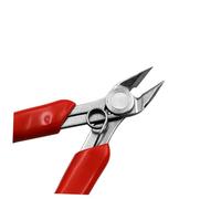 Anneome Alicates Mini de Acero Inoxidable con Punta Diagonal y Corte Lateral Herramienta Multifunción para Bricolaje Joyería y Electrónica Mango Antideslizante Color Rojo Portátil