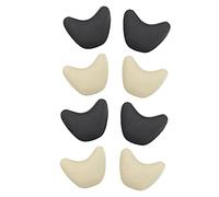 Anneome Almohadillas Puntera Del Tacón Alto 4 Pares Antideslizantes Acolchadas Elastoméricas Negro y Beige Alivio Metatarso Uso Diario Mujer