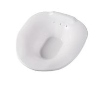 Anneome Bañera de Asiento para Inodoro Cuenco de Lavado para Embarazadas y Pacientes Diseño Ergonómico Higiénico y de Limpiar para Baños Postparto Color Blanco