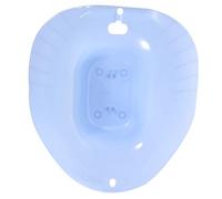 Anneome Baño Sitz para Inodoro con Cuenco Ergonómico y Superficie Suave para Mujeres Embarazadas Cuidado Posparto y Hemorroidal Azul