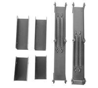 Anneome Bisagra Plegable para Mesa Soporte de Resorte 90 Grados Kit de 6 Piezas 2 Muelles 2 U Grandes 2 U Pequeñas para Patas y Marco de Muebles Herrajes Resistentes para Mesas