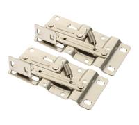 Anneome Bisagras de Hierro para Bandejas Abatibles de 45 Grados Bisagras Pivotantes Ocultas para Muebles Pequeños Kit de 1 Par para Puertas de Armarios y Bases de Fregadero