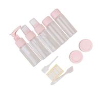 Anneome Botellas Cosméticas Recargables para Viaje Envases Líquidos Portátiles Reutilizables Color Rosa Dispensadores Prácticos para Champú Loción y Gel para Viaje Avión y Uso Diario