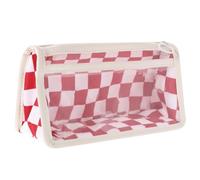 Anneome Caja De Lápices De Tablero De Ajedrez Bolsa De Papelería Bolso De La Pluma Bolsa De Lápiz a Prueba De Polvo Bolsa para Guardar Lápices Cartuchera Rojo Poliéster