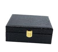 Anneome Caja de Madera para Cigarros con Diseño Retro y Textura Delicada Humidor Portátil con Exterior de PU Almacenamiento Multifunción para Joyas y Cigarros Regalo para Amantes del