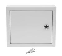 Anneome Caja Montada en Pared de Color Blanco con Cerradura, Contenedor para Almacenamiento de Leche y Paquetes, Organizador Seguro y Compacto para Uso Exterior en Hogar