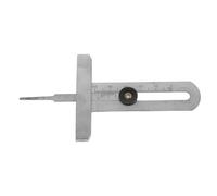 Anneome Calibrador de Profundidad Banda de Rodadura de Neumáticos de Acero Inoxidable 0-50 Mm, Medidor Preciso para Coche, Camión y Motocicleta, Herramienta Métrica Resistente