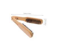 Anneome Cepillo Alisador Manual de Cerdas de Jabalí Peine de Madera Antiestático para Cabello Masajeador de Cabelludo Antienredos y Reparador de
