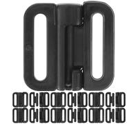 Anneome Cierres Frontales para Sujetador de Mujer 100 Piezas 12 Mm Plástico Negro Cierre de Seguridad del Sujetador Accesorios para Ropa Interior Lactancia Materna