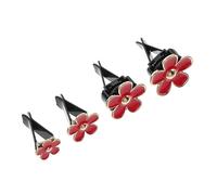 Anneome Clips de Aire de Metal para Coche Adornos de Flores de 5 Pétalos para Ventilación de Coche Decoración Interior de Coche Accesorio para Coche