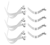 Anneome Clips de Resorte a Presión para Paraguas 6 MM Tipo 4Jshv Botón Pulsador 10 Unidades Acero Resistente Accesorios para Camping y Mástil de Tienda Broches de Resorte para
