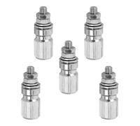 Anneome Conectores Banana para Altavoz de Audio M5 X 33 MM Poste Metálico de Conexión 5 Piezas Borne de Terminal para Equipos de Sonido y Altavoces Conexión Segura y Resistencia al