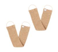 Anneome Correa Exfoliante Espalda de Yute y Ramio Reutilizable 2piezas, Toalla de Baño para Ducha en Casa y Viaje, Adecuado para Exfoliar Brazos y Cuerpo