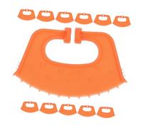 Anneome Destetador de Terneros Espina Nasal Plana Naranja Pinza Nasal para Ganado Bovino Kit de 12 Piezas para Control y Manejo Explotaciones Ganaderas