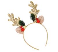 Anneome Diadema Ciervo Navideña Diademas Cuernos De Reno Para Disfraces Decoración De Cabello Para Fiestas De Navidad