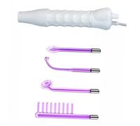 Anneome Dispositivo de Alta Vibración para Cuidado Facial y Masaje de Cabeza, 1 Juego, PP y Vidrio, Cabezales de Repuesto, Blanco