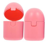 Anneome Estuche Portátil para Copas 2 Piezas, Caja Higiénica de Almacenamiento Rosa, Mini Limpiador a Vapor Compacto, Organizador de Cuidados Femeninos para Viaje y Uso Diario