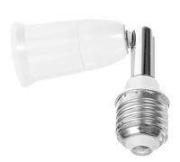 Anneome Extensor Portalámparas E27 a E27 Base Giratoria 360° de Abs, Adaptador Flexible para Lámparas, Soporte Prolongador para Uso Residencial y Comercial (1 Unidad)
