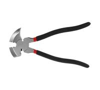 Anneome Extractor de Postes de Cerca 27 Cm (10 Pulgadas) Rojo y Negro, Alicates de Garra Multifuncionales de Acero para Cortar y Extraer Clavos, Alicates Resistentes para Alambre de Púas