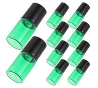 Anneome Frascos Roll-On de Vidrio Recargables 2 Ml Verdes Pack 15 Unidades para Aceites Esenciales Perfumes y Cuidado Facial Envases Portátiles para Aromaterapia y Uso Diario