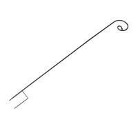 Anneome Gancho de Pastor de Hierro Resistente Anti Óxido, 120 Cm de Altura, 2 Patas de 1 Cm de Diámetro, Gancho Desmontable para Jardín, Patio y Decoración Exterior, Soporte para