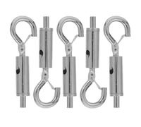 Anneome Ganchos Metálicos para Colgar Cuadros Ajustables 5 Piezas Cable de Acero Inoxidable 1,2-1,5 Mm para Galerías, Marcos de Arte y Decoración en Paredes, Colgador Seguro y