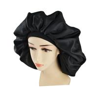 Anneome Gorro Dormir Satén Doble Extra Grande con Banda Elástica para Mujer Protección Cabello Nocturna