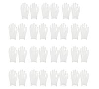 Anneome Guantes de Algodón Hidratantes para Manos Secas, 15 Pares, Talla L Económica, Color Claro, 21 Cm de Largo, para Cuidado Nocturno y Uso Diario en Belleza y Cuidado Personal