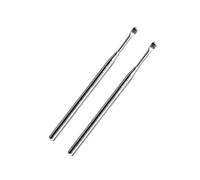 Anneome Herramienta para Eliminar la Cera del Oído de Acero Inoxidable, 2 Piezas, Fácil de Limpiar y Resistente al Óxido, Adecuado para Clínicas Médicas y Uso Doméstico