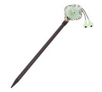 Anneome Horquilla Pelo Estilo Hanfu Vintage Accesorio Floral Delicado de Vidrio Verde Claro Palillos para Cabello Hechos a Mano para Festivales Chinos y Uso Diario