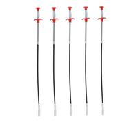 Anneome Juego de 5 Ganchos Flexibles para Desatascar Tuberías de 60 CM Acero Inoxidable Herramienta de Agarre 4 Garras para Limpieza de Desagües y Baños