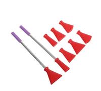 Anneome Juego de Boquillas para Pintura Acrílica Vertida Accesorios de Pintura Boquilla de Paja de Acero Inoxidable Kit de Herramientas Color Rojo para Arte Fluido y Técnicas de Vertido