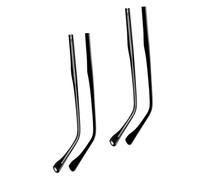 Anneome Kit de Reemplazo y Ajuste Cómodo de 2 Pares de Patas Metálicas Negras Diseño Estilizado para Reparación de Monturas Rotas para Gafas