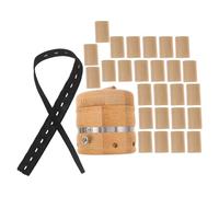 Anneome Kit de Terapia de Moxa Hogar con Caja de Moxibustión de Bambú Natural, Tamaño Pequeño, Incluye 54 Varillas de Moxa, Diseño Antiescaldaduras y Soporte Ajustable para Acupuntura