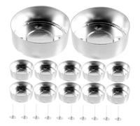 Anneome Kit para Hacer Velas Artesanales con Latas de Aluminio, 100 Piezas, Fácil de Guardar y Ahorra Espacio, Adecuado para Cena Romántica y Confesión