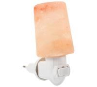 Anneome Lámpara de Pared de Sal de Cristal con Bombilla Incandescente Monocromática Lámpara de Mesa para Baño y Pasillos Luz Nocturna de Ambiente Enchufe Europeo Funcional y Decorativa