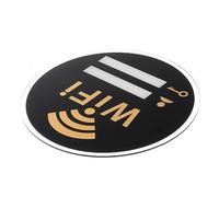 Anneome Letrero Acrílico de Wifi Señal de Pared Adhesiva de Wifi Decoración para Salones Material Acrílico para Invitados y Negocios