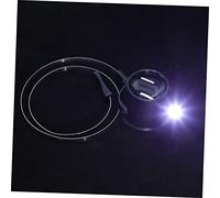 Anneome Lupa de Relojero con Luz LED Gafas de Aumento Prácticas para Reparación Lente Óptica Acrílica Duradera Banda Metálica Desmontable y Diseño sin Clip para Joyería y Componentes