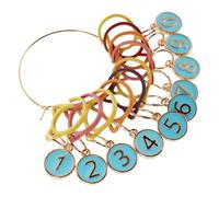 Anneome Marcadores de Punto con Números y Diseño de Orejas de Gato Clips de Esmalte de Aleación para Seguimiento de Progresos de Calcetines y Bufandas Accesorios Seguros y Versátiles para