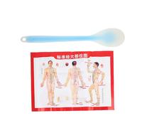 Anneome Masajeador De Cuerpo De Silicona Herramienta De Acupresión Paleta Para Relajación y Descompresión Diseño Portátil Para Uso Familiar Incluye De Puntos De Acupuntura