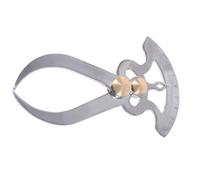 Anneome Medidor de Espesores de Acero Inoxidable Calibradores Exteriores Interiores Herramienta Portátil Resistente al Óxido con Tuerca Desmontable para Ajuste Preciso